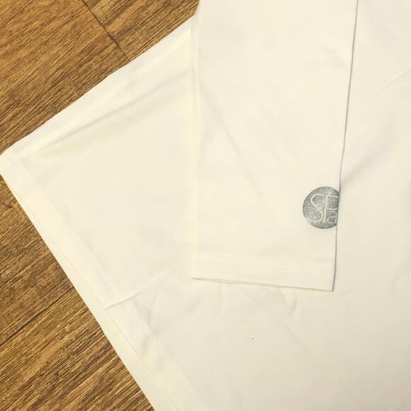 SParms Men’s White High Neck Long Sleeve Sun Protection Body Warm Top Size XL - Picture 9 of 13